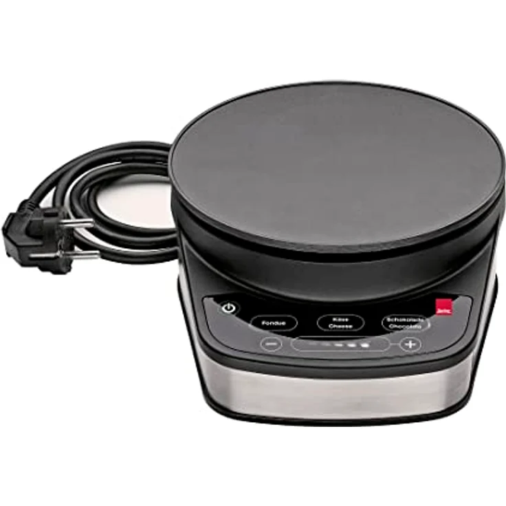 Spring Elektrofondue Set | Fondue elektrisch für 6 Personen | optimale Temperaturregulierung | für Käsefondue, Öl-Fondue oder Schokoladen Fondue | sicherer Stand | inkl. 6 Fonduegabeln | 1,4L – Bild 4