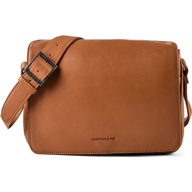 Harbour 2nd Just Pure Umhängetasche, 27 cm aus 100% Leder, braun
