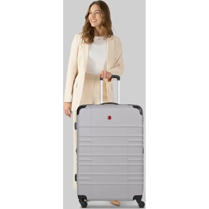 Wenger Amplar Evo 4 Rollen Trolley L 75 cm, grau, mit Dehnfalte, 100% ABS, praktisch und geräumig – Bild 7