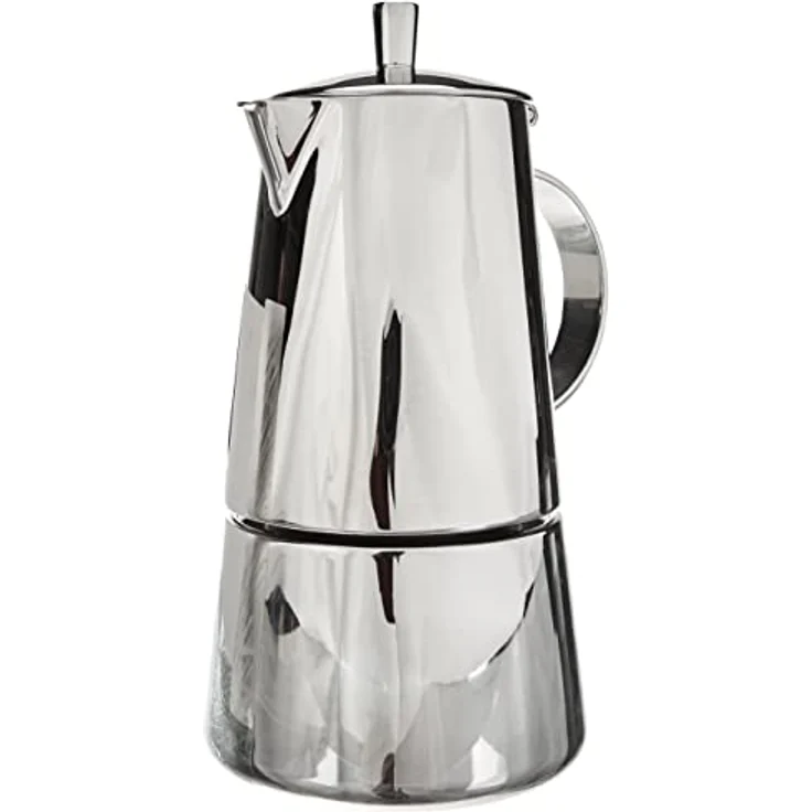 Cilio 202113 Espressokocher Treviso 4 Tassen, Edelstahl, Induktion geeignet – Bild 1
