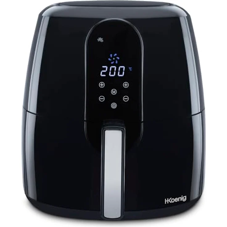 H.KOENIG Air Fryer FRY820 Heißluftfritteuse ohne Öl, 5,5 l, 7 Kochprogramme, Touchscreen, spülmaschinenfest, 1800 W – Bild 1