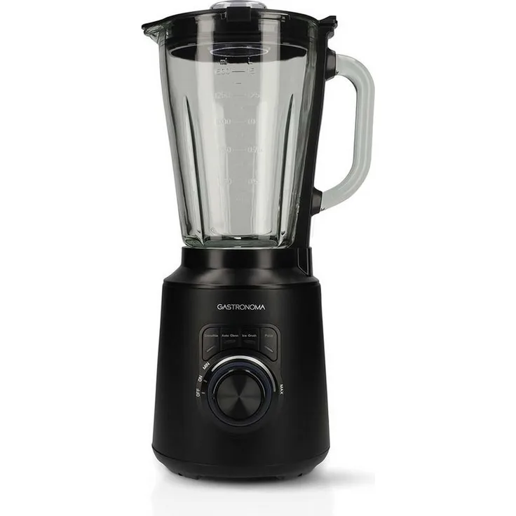 GASTRONOMA Standmixer 18180002, 1500 W, mattschwarzes Metallgehäuse, Auto-Clean-Funktion, variable Geschwindigkeitsregelung