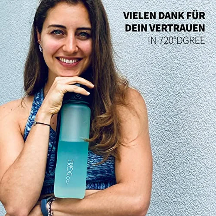 Trinkflasche Wasserflasche Fruchteinsatz 1,5L - BPA-Frei uberBottle 720 DGREE ocean blue – Bild 4