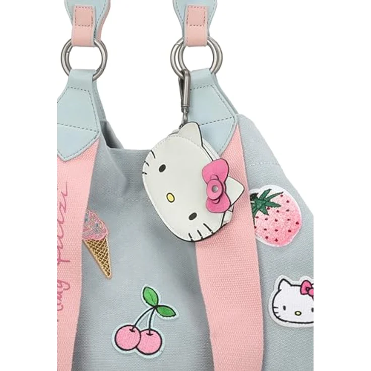Fritzi aus Preußen Izzy Medium Hello Kitty, Canvas Shopper Tasche 42 cm, petrol, 100% Baumwolle – Bild 7