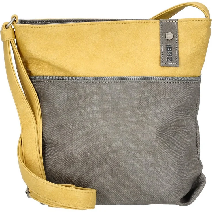Zwei Umhängetasche Jana J10 - Schultertasche 29 cm (lemon), Vegan & pflegeleicht – Bild 1