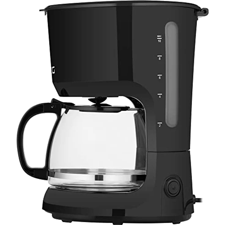 ECG KP 2116 Easy,Drip-brew coffee machine, 1,25 litre water tank capacity, Schwarz – Bild 2