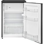 Sharp SJ-UD121T2B-EU Kühlschrank mit Gefrierfach, 121L Nutzinhalt (105L Kühlraum, 17L Gefrierfach), stufenlose Temperaturregelung, LED Innenbeleuchtung, schwarz