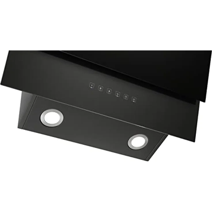 Respekta Dunstabzugshaube kopffrei/Dunstabzugshaube schräg 60 cm/Edelstahlgehäuse mit Glasschirm in Schwarz/Abluft - und Umluftfunktion / CH66060BSGA / A / 42-64 dB – Bild 4