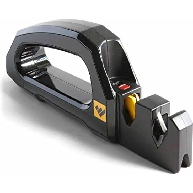 WORK SHARP® Pivot Pro Knife & Tool Sharpener - Profi V Messerschärfer 25° Grad - Werkzeug-, Axt- & Scheren-Schärfer - 4 in 1 Schärf-Gerät mit Hand-Griff & Schutz