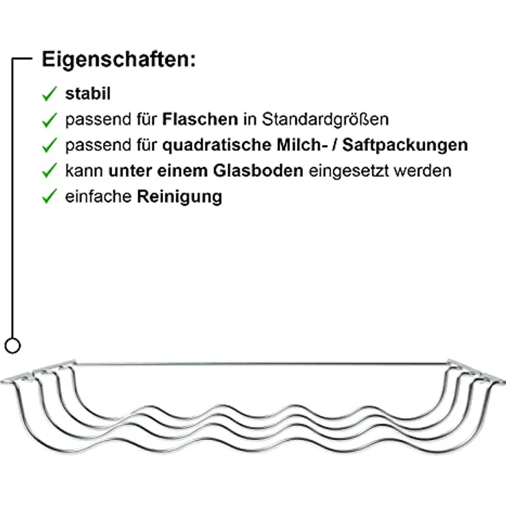 Siemens KS10Z030, Kühlgeräte-Flaschenablage, Maße 69 x 458 x 291 mm, passend für KG3xE, KG3xV, KS36F and KSxxV – Bild 3