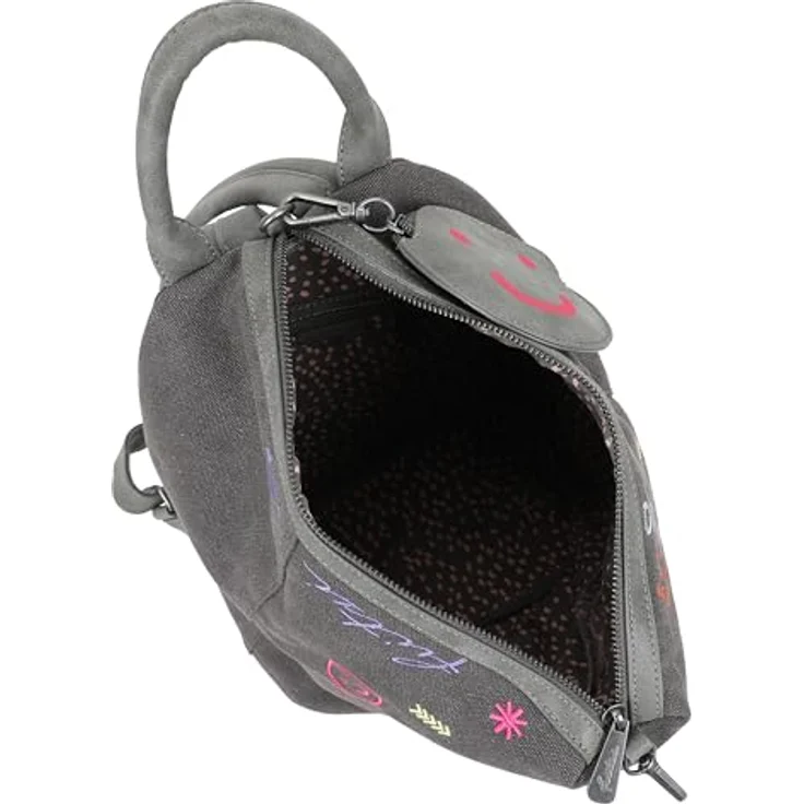 Fritzi aus Preußen Marit Limited City Rucksack, grau, 31 cm x 13 cm x 26 cm, 100% Polyester – Bild 3