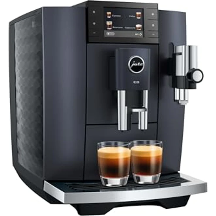 JURA E8 (ED) Cosmic Black, Kaffeevollautomat mit 27 Spezialitäten, Coffee Timer und Sweet-Foam-Funktion – Bild 2