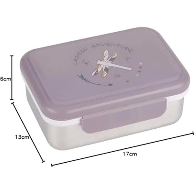 Lässig Lunchbox Adventure, Dragonfly, Edelstahl, Polyprophylen (PP), Silikon, (1-tlg) – Bild 6