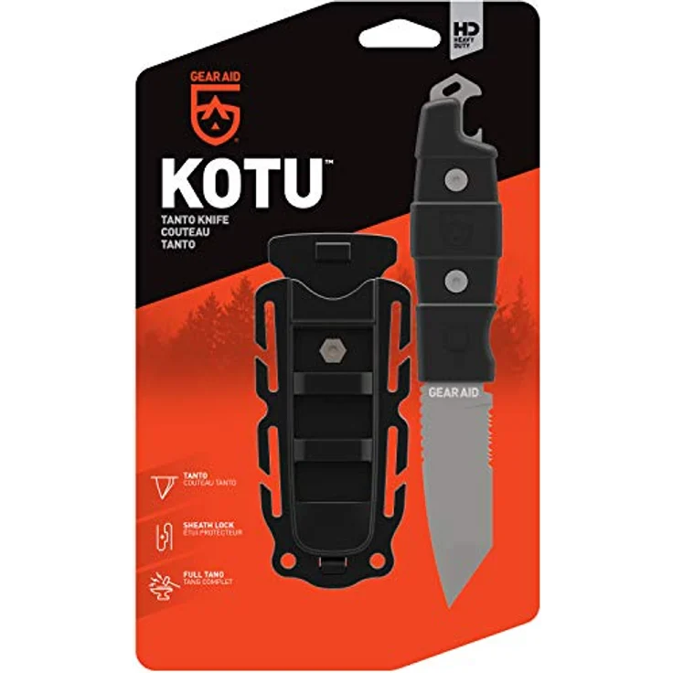 GearAid Kotu Tanto Survivalmesser Schwarz One Size – Bild 2