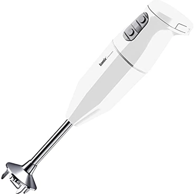 bamix Stabmixer Set cordless PLUS kabelloses, 250 Watt, 3-Stufen, Made in Switzerland, Weiß – Bild 2