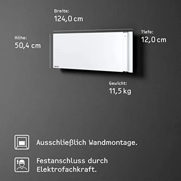 STIEBEL ELTRON Duo-Wandkonvektor CND 200, 2 kW, für ca. 20 m², LC-Display, Wochenschaltuhr, 234816, Konvektor – Bild 6