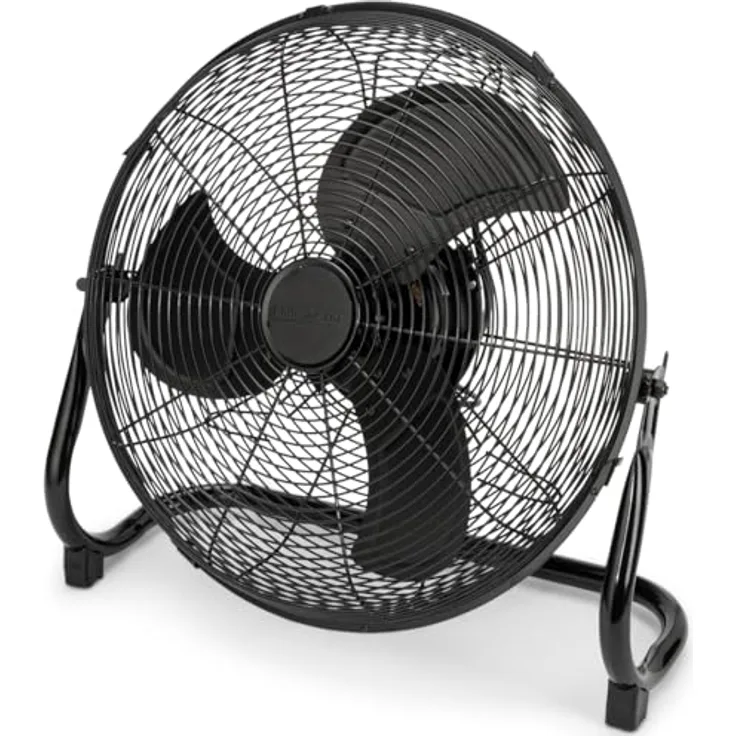 ProfiCare® XL Windmaschine mit 50 cm Ø | Ventilator verstellbarer Winkel | Bodenventilator 3 Stufen | Ventilator leise aus Metall | Luftkühler | Standlüfter | Raumkühler | PC-VL 3067 WM matt schwarz - Preisvergleich