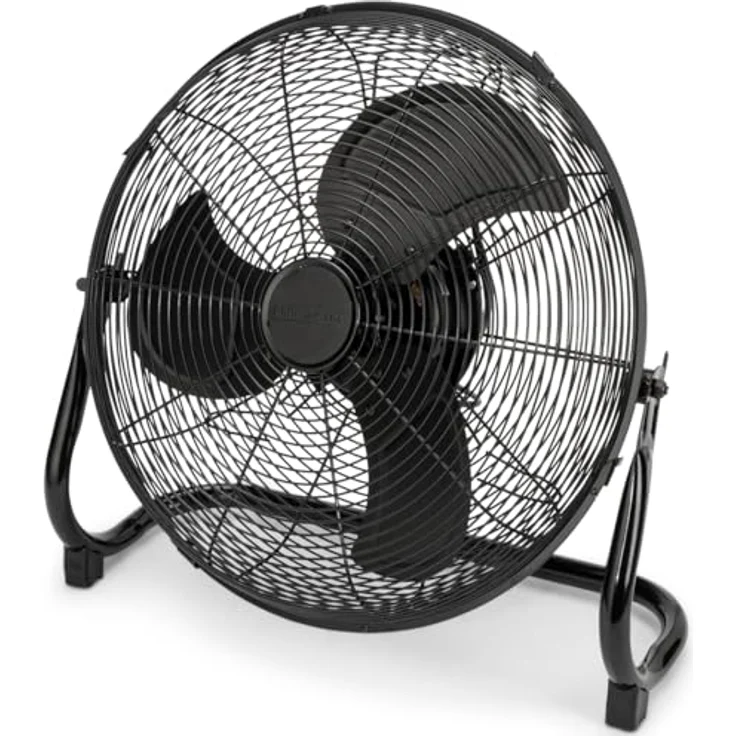 ProfiCare® Windmaschine mit 40 cm Ø | Ventilator verstellbarer Winkel | Bodenventilator 3 Stufen | Ventilator leise aus Metall | Luftkühler | Standlüfter | Raumkühler | PC-VL 3065 WM matt schwarz – Bild 1