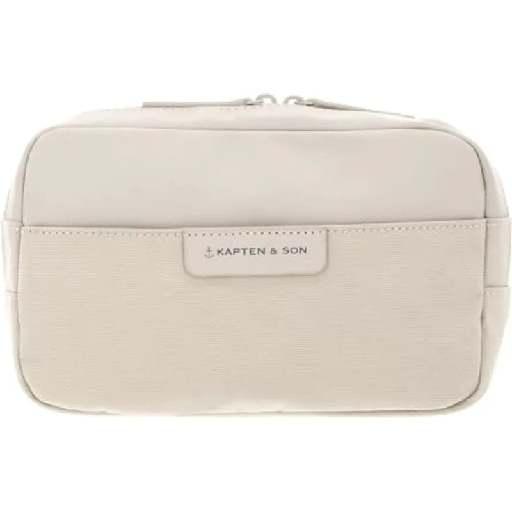 Kapten & Son Bergen Gürteltasche 22 cm, beige aus 100% Polyester, kompakte Umhängetasche 22 cm x 5.5 cm x 15 cm