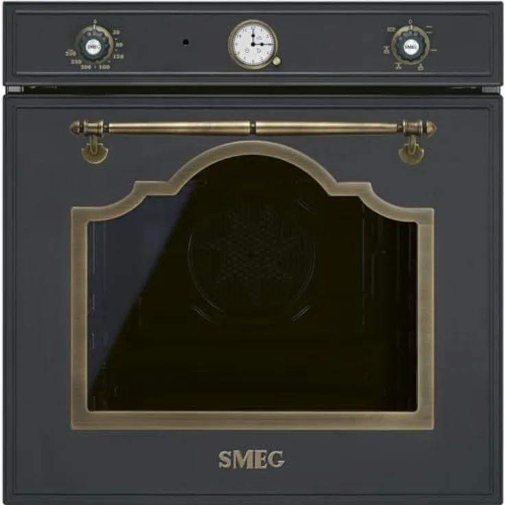 Smeg Forno incasso SF67C1AO, Einbauherd mit Pyrolyse-Emaillierung für einfache Reinigung, schwarz