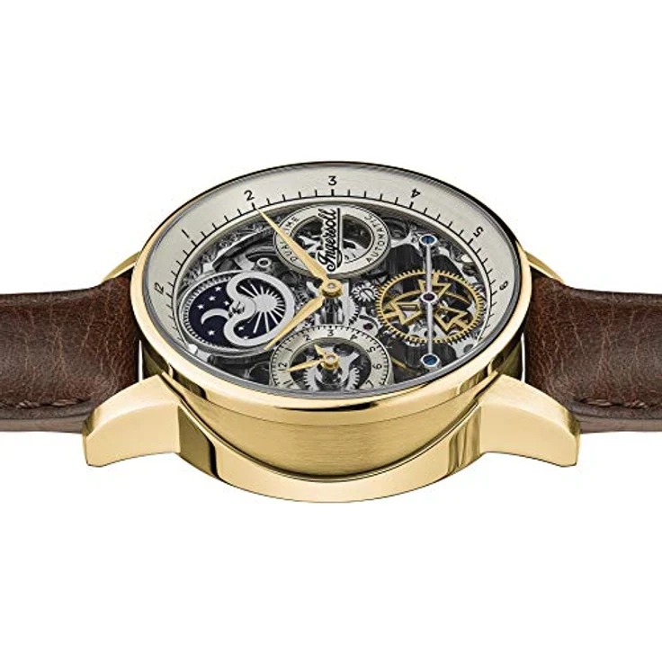Ingersoll Armbanduhr Herren Chronograph Automatik The Jazz I07704, Automatikuhr, 42 mm, braun – Bild 4
