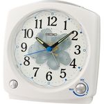 Seiko Quarzwecker mit Vogelstimmen, Weiß, 5 Weckmöglichkeiten, Schlummerfunktion, Zifferblattbeleuchtung