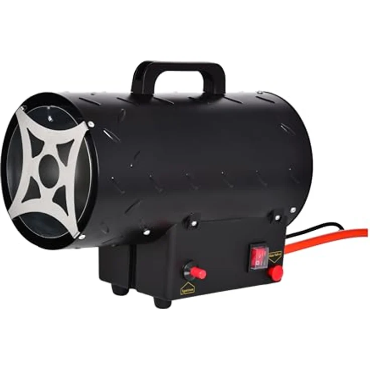 FIREFIX Gas-Heizgebläse BaseLine GHG10, 10 kW Heizleistung, kompakt und schwarz, auch als Ventilator nutzbar – Bild 2