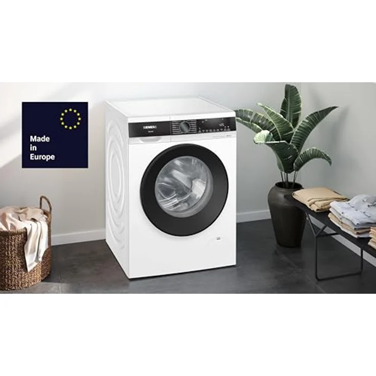 SIEMENS WG44G2Z22, iQ500 Waschmaschine 9 kg, 1400 u/min, Antiflecken-System, smartFinish für weniger Bügeln, speedPack L, waterPerfect Plus, LED-Display, weiß – Bild 2