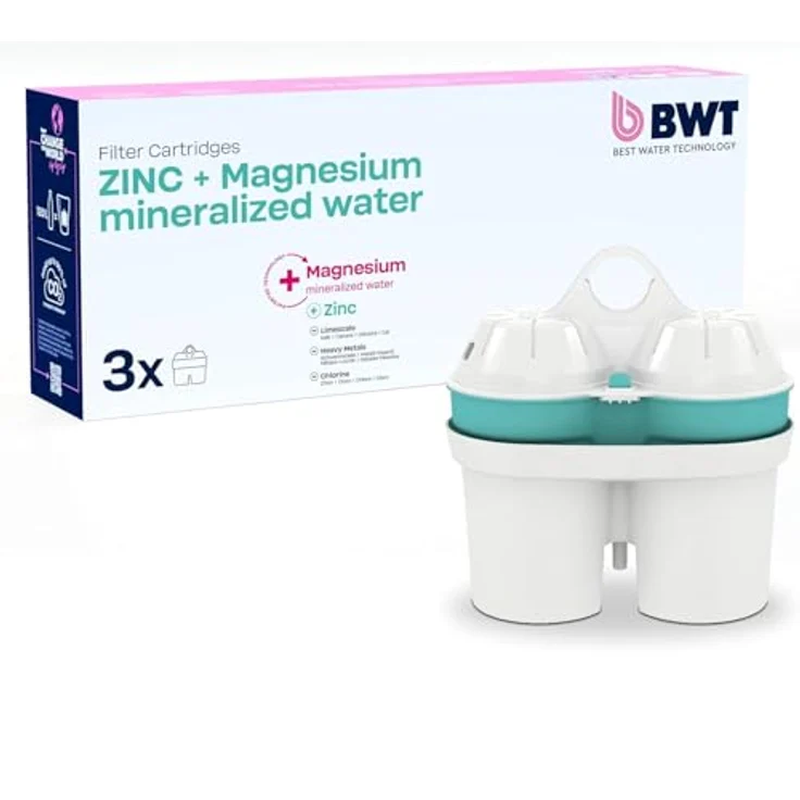 BWT 3er Pack Zink + Magnesium Mineralized Filterkartusche, Weiß – Bild 2