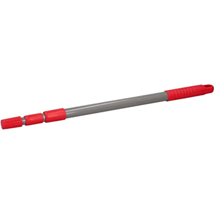 Dirt Devil Fensterwischer-Set - Teleskopstiel 57-129 CM - 2x Mikrofasertuch - Grau/Rot – Bild 3