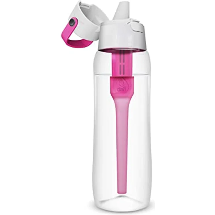 Dafi Filterflasche Solid | Farbe Rosa 0,7 L | Beseitigt den Chlorgeschmack und Geruch, Gebrauch zu Hausebeim Training, im Fitnessstudio – Bild 2