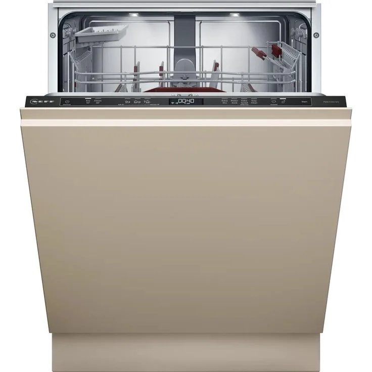 Neff N 70, Vollintegrierter Geschirrspüler, 60 cm, Schwarz, mit AquaStop und 7 Jahre Garantie