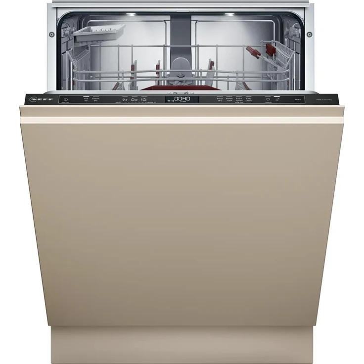 Neff N 70, Vollintegrierter Geschirrspüler, 60 cm, Schwarz, mit AquaStop und 7 Jahre Garantie