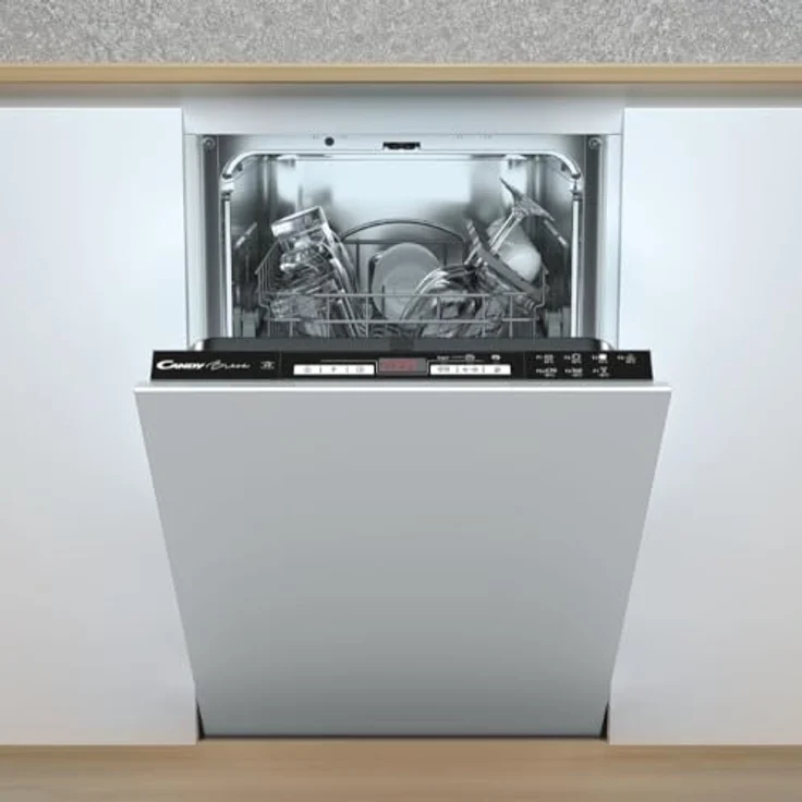 Candy Brava CDIH 2D949, voll integrierter Geschirrspüler für 9 Gedecke, 49 dB, Aquastop-System, energieeffizient – Bild 2