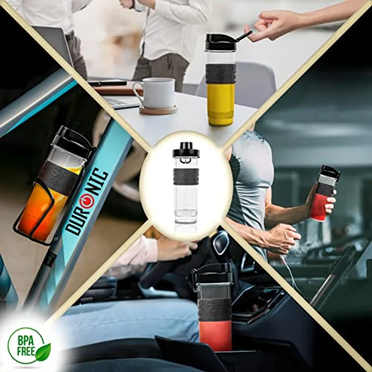 Duronic BB5 Trinkflasche für Standmixer | 570 ml Inhalt | BPA Frei | Passend zu BL510 Mixer für Smoothies und Shakes | Proteinshake, Fitness Drink, Babynahrung – Bild 4