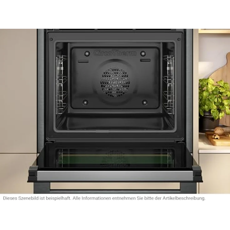 Neff N 70 B24CR71G0, Elektrischer Ofen in Graphite-Grey, 71 l, 3600 W, 15 Beheizungsarten, pyrolysefähig, Home Connect – Bild 3