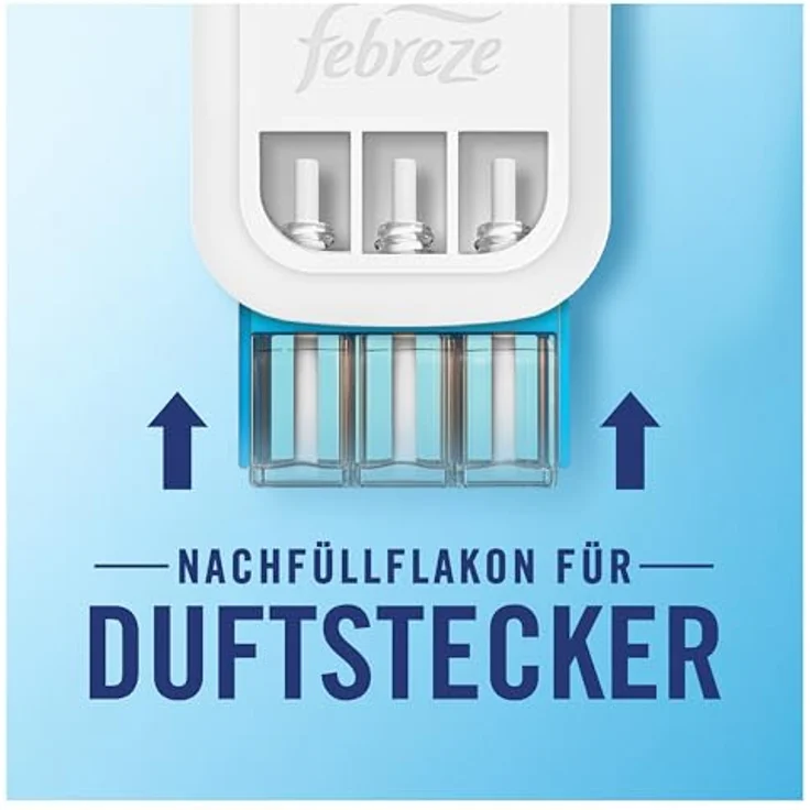 Febreze 3Volution Duftstecker Nachfüllflakon 80 ml, Reine Frische mit 3 abwechselnden Düften, geruchsneutralisierend, für bis zu 90 Tage – Bild 6