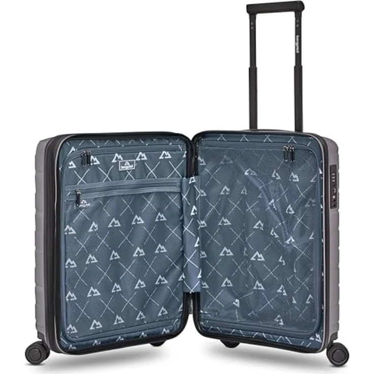 Bergpfeil Kleiner Hartschalen Kabinen-Koffer | Cabin-Trolley 40 x 22 x 55 cm, Polypropylen-Material, nur 2,8 kg, Doppelrollen & TSA-Schloss (Travel) – Bild 5