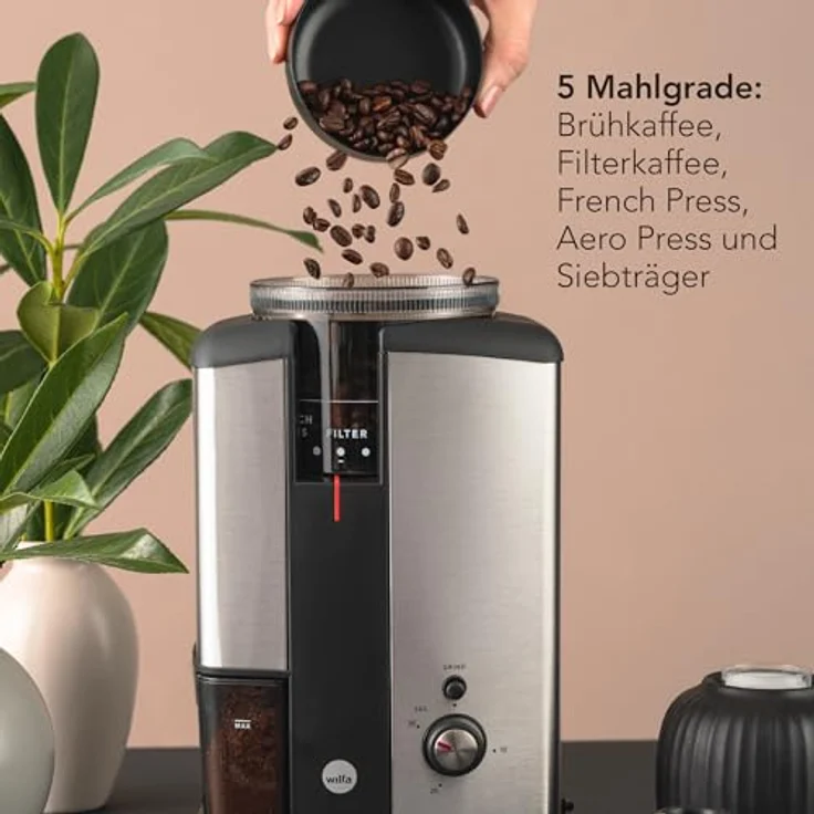 Wilfa Svart Nymalt, Kaffeemühle, Schwarz, Silber – Bild 6