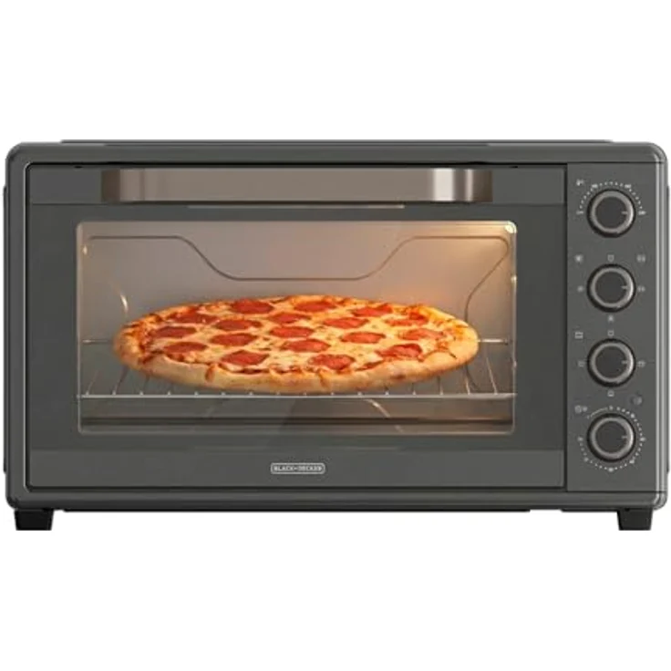 Black+Decker BXOV6000E, Minibackofen mit 60 l, 15 Garfunktionen, 2000 W, Schwarz – Bild 1