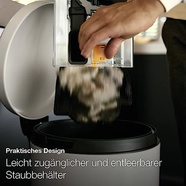 Miele Blizzard CX1 PowerLine SKCF5 Bodenstaubsauger, beutellos, 890 Watt, 11 m Aktionsradius, Mangorot – Bild 4