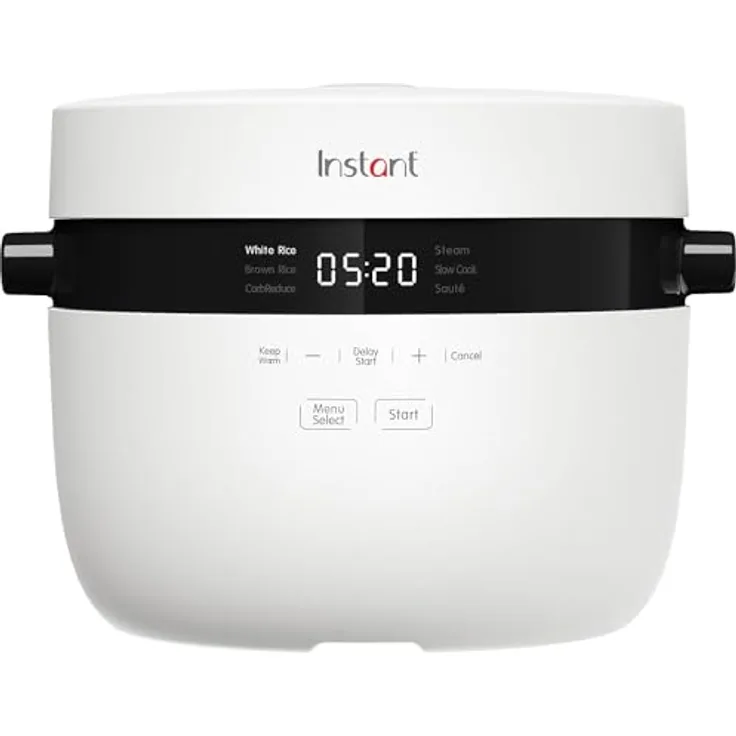 Instant Pot Instant Reiskocher und Dampfgarer - Automatischer, vielseitiger Reiskocher, Dampfgarer und Sauté-Pfanne/Bratpfanne (12 Tassen / 2,8 l) - bis zu 20 Portionen, silber