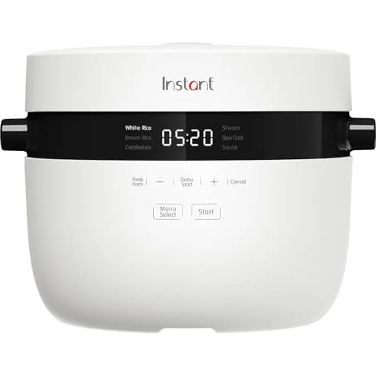 Instant Pot Instant Reiskocher und Dampfgarer - Automatischer, vielseitiger Reiskocher, Dampfgarer und Sauté-Pfanne/Bratpfanne (12 Tassen / 2,8 l) - bis zu 20 Portionen, silber – Bild 1