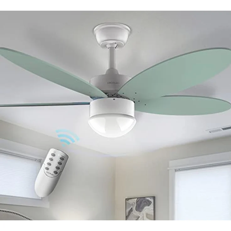 Cecotec Deckenventilator EnergySilence Aero 4260 Mint. 40 W, DC-Motor, Durchmesser 42 Zoll mit 5 umkehrbaren Flügeln, LED-Licht, Fernbedienung, Timer, 6 Geschwindigkeiten – Bild 3
