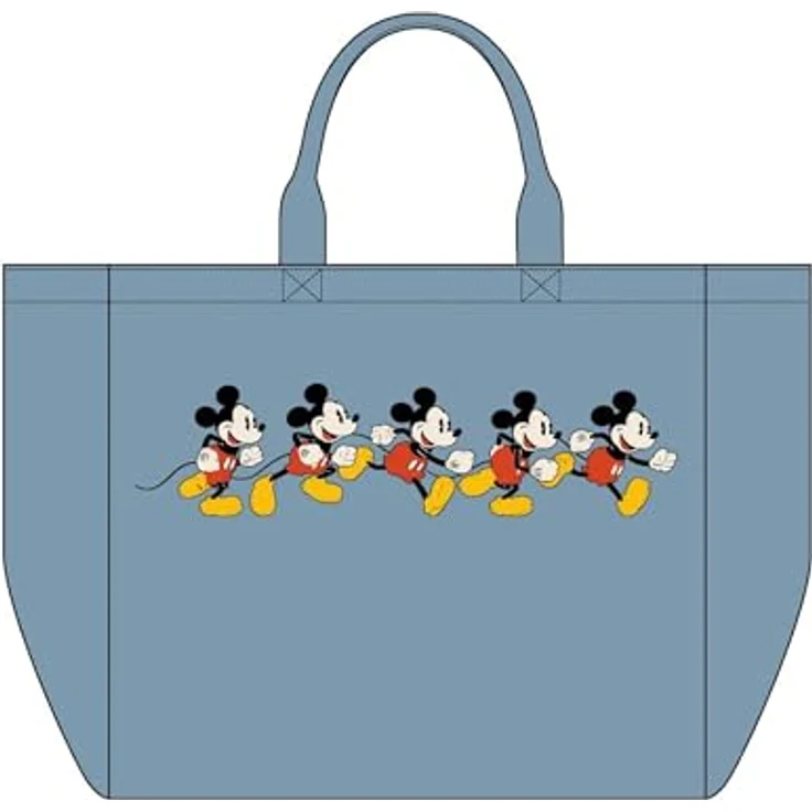 Disney Mickey Mouse XL Shopper, Mehrfarbig, robuste Materialkombination aus Polyester und Baumwolle, 42 × 0.5 × 60 cm – Bild 2