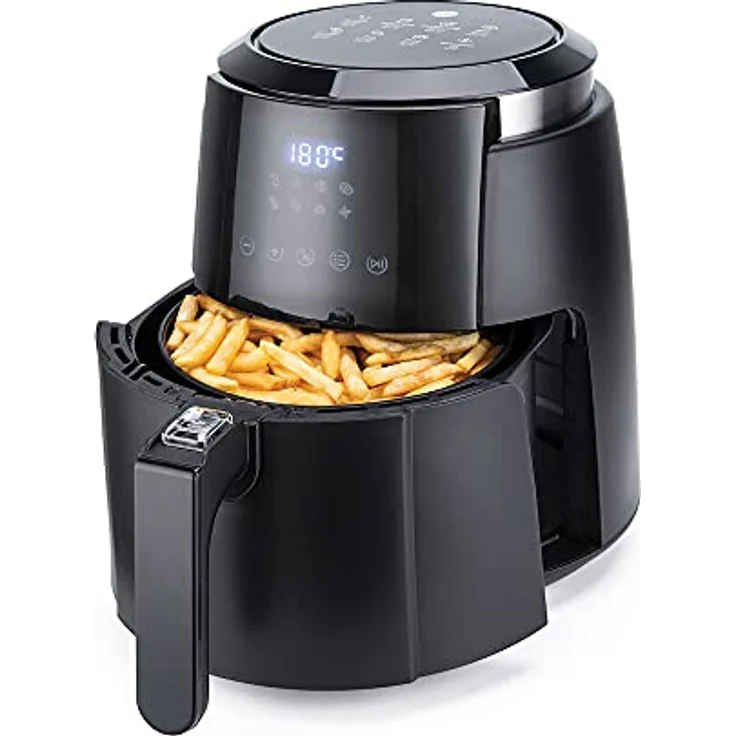 WILFA AF1B-350 Heißluftfritteuse CRISPIER, ohne Öl, 3.5 Liter Fassungsvermögen, schwarz – Bild 2