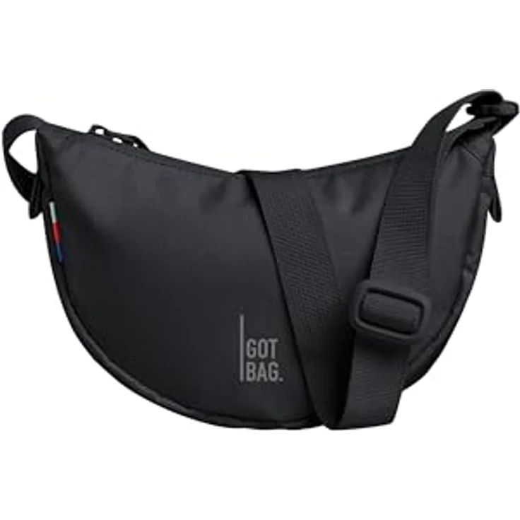 GOT BAG Moon Bag Umhängetasche, 21 cm, schwarz, 100% PET, platzsparendes Design – Bild 1