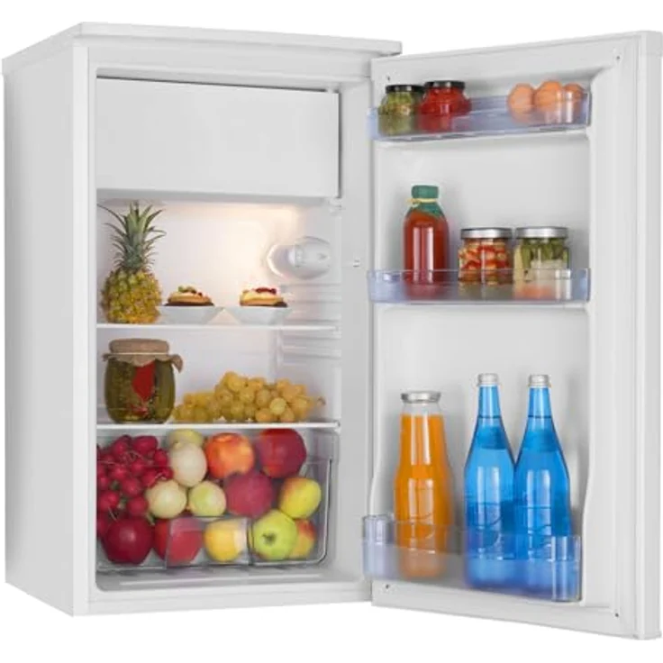Amica KS 361 155 W Kühlschrank mit Gefrierfach, 85 cm Höhe, weiß, Energieeffizienzklasse E, 83 l Nutzinhalt, automatische Abtauung – Bild 2