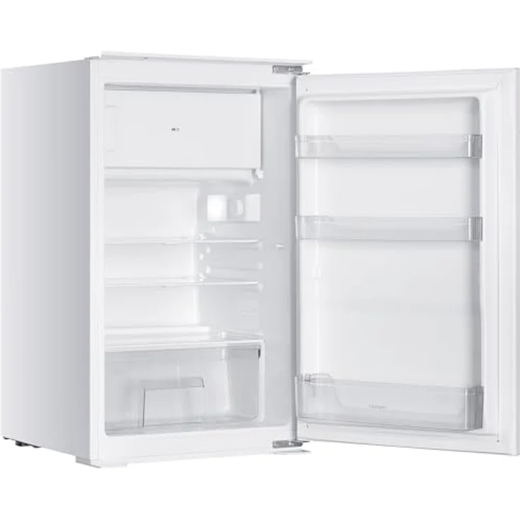 homeX CFB1181E Einbaukühlschrank mit Gefrierfach, 118 Liter, Schlepptürtechnik, LED-Beleuchtung, leise mit 37 dB, für 88 cm Nische – Bild 11