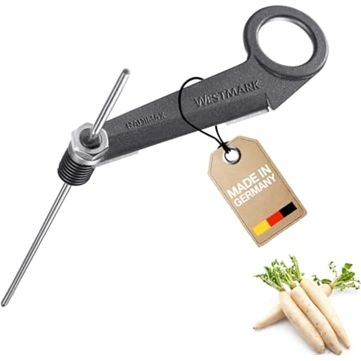 WESTMARK Gemüseschneider Radimax Black Edition, Spiralschneider für Rettich, Gurke und Zucchini, ergonomischer Griff, aus Aluminium und Edelstahl, anthrazit, Made in Germany – Bild 1